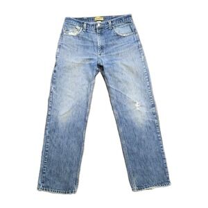 Diamond‎ Gusset USA Made Jeans 34x33 DMRLW-133 Distressed Workwear